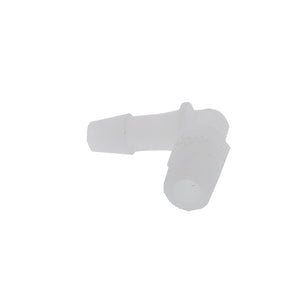 FitQuik PVDF [Kynar] Thread to Tube Elbow Fitting - 1/8 NPT to 1/4 ID Barb