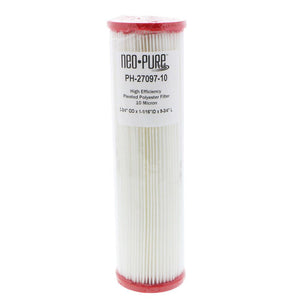 Neo-Pure PH-27097-10 9-3/4" High Efficiency Pleated Filter 10 micron