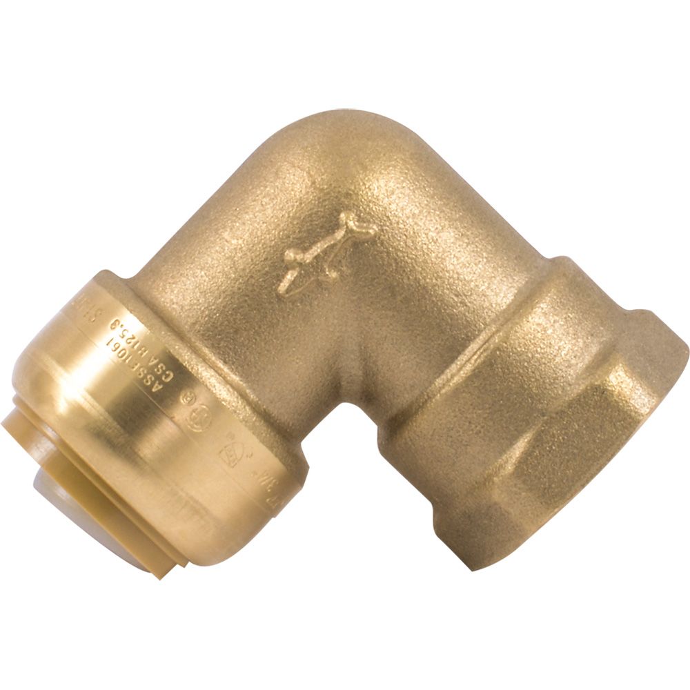 SharkBite® U314LF Lead-Free Brass Push-to-Connect Female Elbow - 3/4" x 3/4" FPT