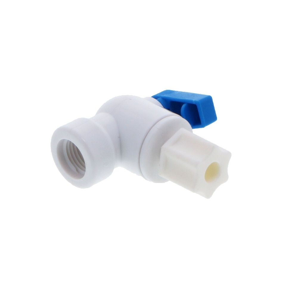 Tank Shut Off Valve Elbow ¼ FPT x 3/8 Jaco
