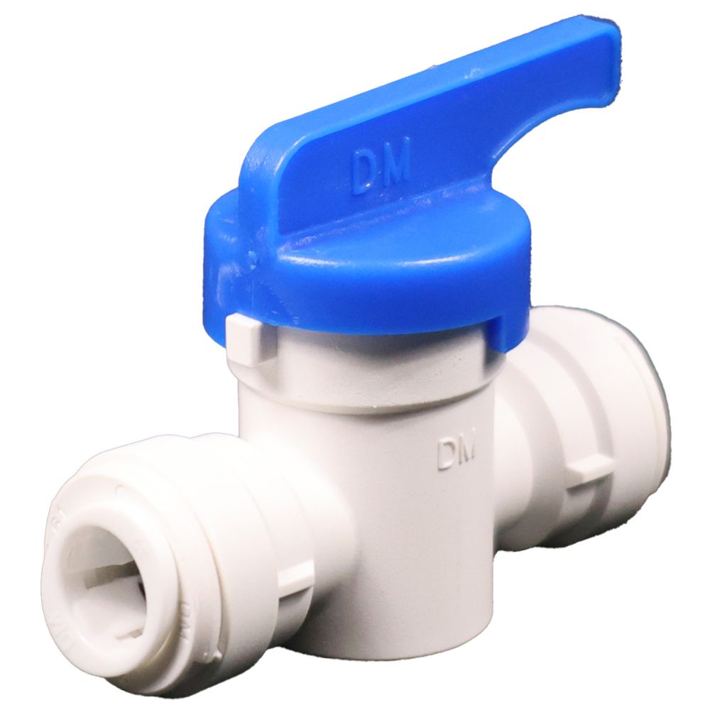 Shut-Off Valve polypro, 3/8x 3/8 qc