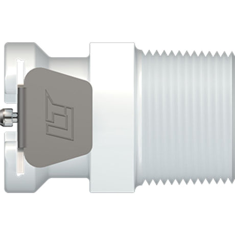 LinkTech 40AC Series Male Thread Female, Valved, 3/8" MNPT, Natural Acetal, Buna N