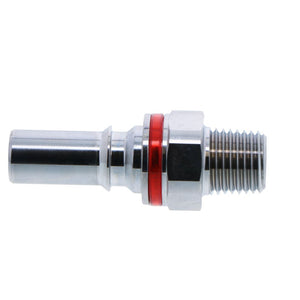 LQ4D24004RED Valved Pipe Thread Liquid Cooling Coupling Insert 1/4 NPT Warm Red