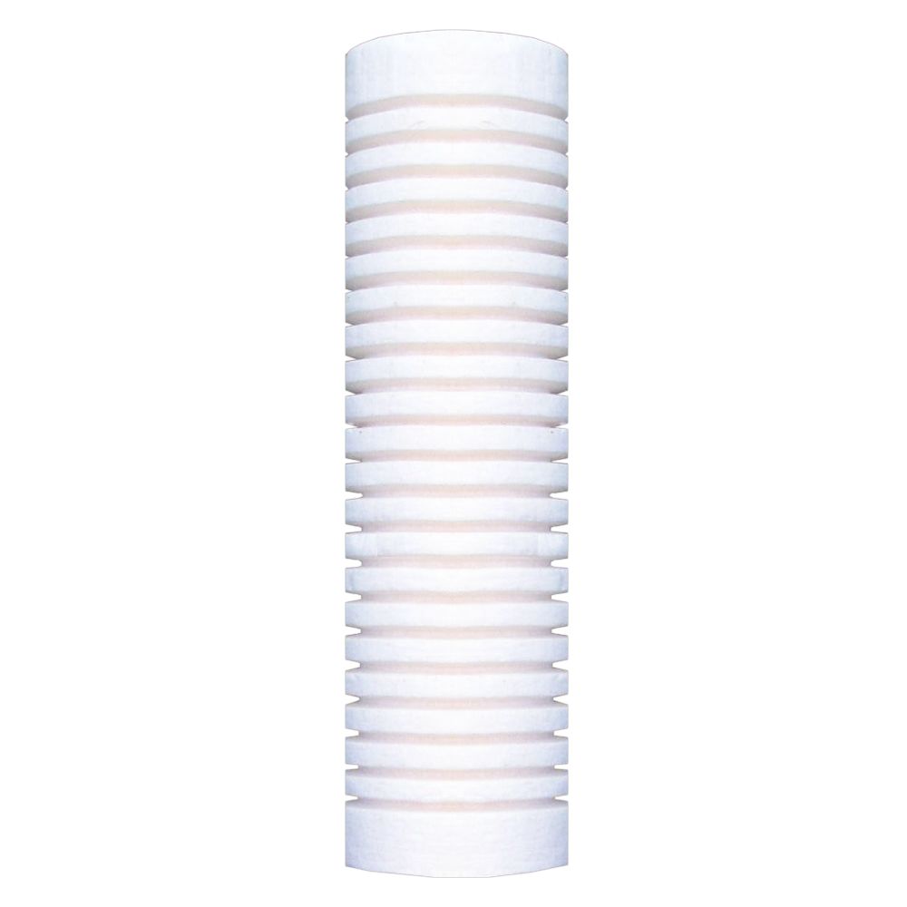 3M RT09B16G20NN 9-3/4" PolyKLEAN Grooved Polypropylene Rigid Thermal Bonded Filter