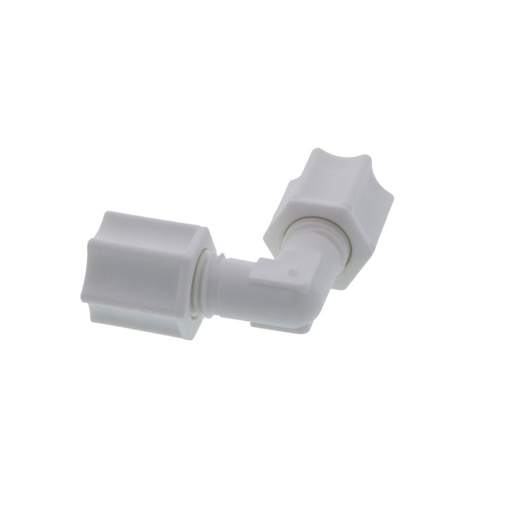 JACO 50-4-P-PG Polypropylene Union Elbow 1/4 OD Tube x 1/4 OD Tube