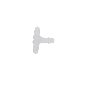 FitQuik Polypropylene Union Tee Barb Fitting - 5/32 ID x 5/32 ID x 5/32 ID