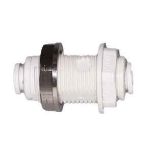 John Guest Bulkhead Union Polypro - 1/4