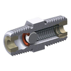 JACO PVDF Check Valve 1/2" MNPT