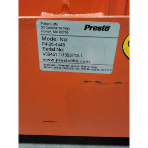 Used Pallet Lift Table 2,500 LB Load Capacity w/ Foot Switch Controller