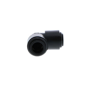 John Guest Reducing Union Elbow BLACK ACETAL - 12mm x 10mm