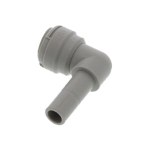DMfit Plug-In Stem Elbow - 3/8 Tube x 3/8 Stem - Gray