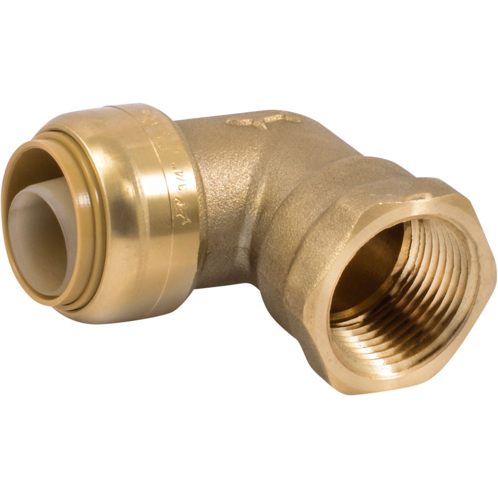 SharkBite® U314LF Lead-Free Brass Push-to-Connect Female Elbow - 3/4" x 3/4" FPT