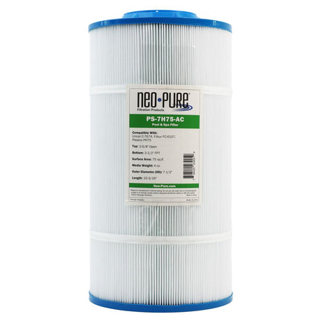 Neo-Pure PS-7H75-AC Pool and Spa Filter 7-1/2" x 15-3/16"