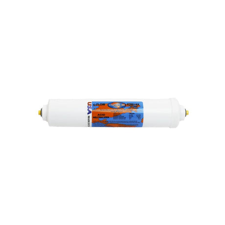 Omnipure Inline K2551-C/C-KK 50% Calcite, 50% Corosex - 10" x 2" Filter - 3/8" Quick Connect
