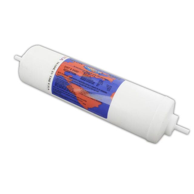 Omnipure Inline K5505-PP 5 mic Sediment Prefilter - 10" x 2.5" Filter - 1/4" Stem