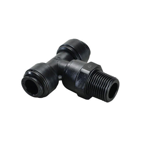 NeoFit - Acetal Black Swivel Tee 10mm x 3/8" BSPT