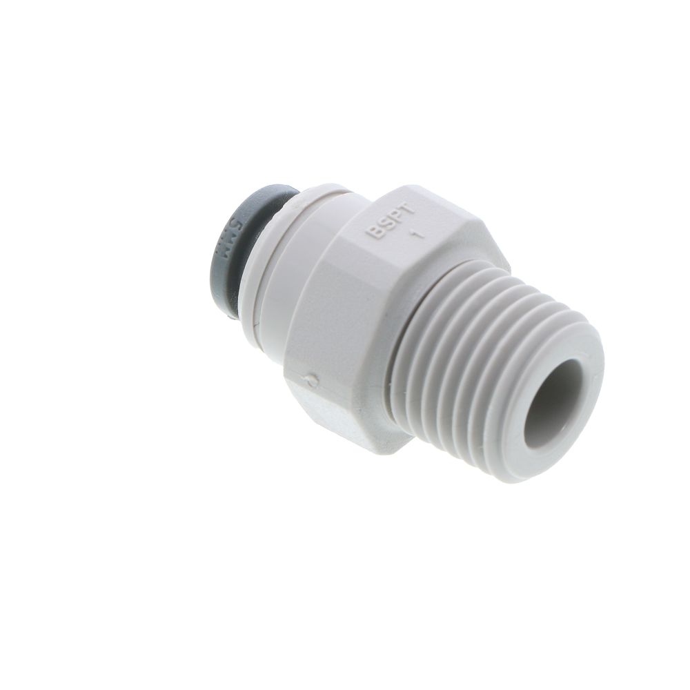 John Guest Male Connector BSPT - 3/16 x 1/4  BSPT