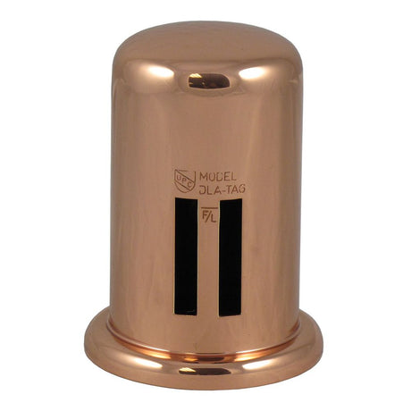 Brass Cover Cap for Twin Inlet Air Gap - Polished Copper