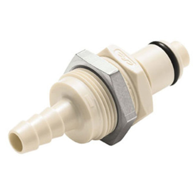 PLCD4200612 Valved Panel Mount Hose Barb Coupling Insert 3/8 ID Barb