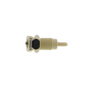 PMCD160212 Valved Panel Mount Hose Barb Coupling Body 1/8 ID Barb