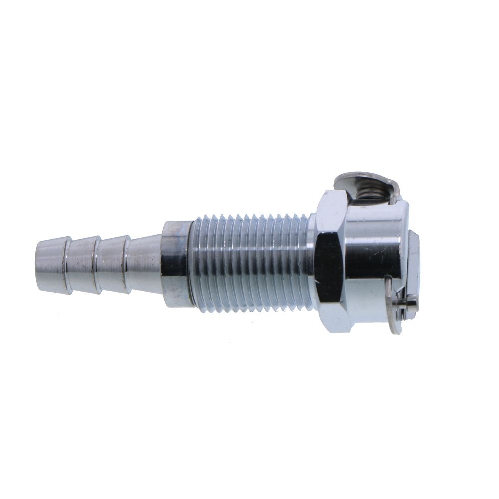MC1604 Panel Mount Hose Barb Coupling Body 1/4 ID Barb