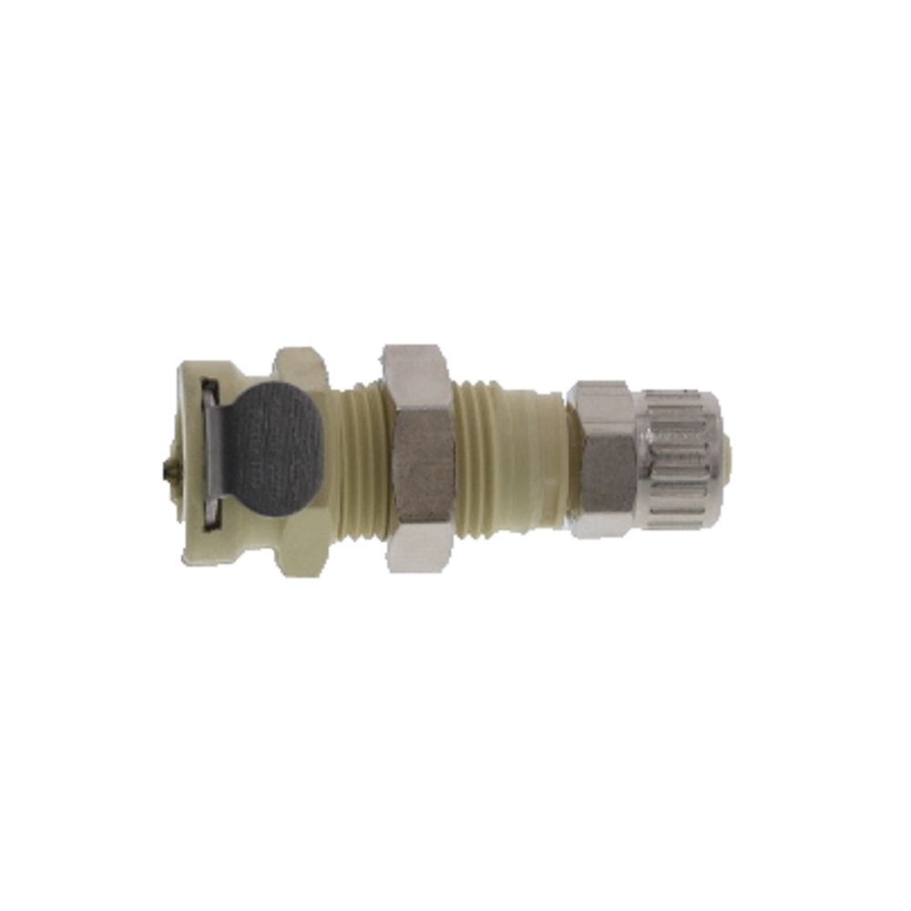 PMCD120412 Valved Panel Mount PTF Coupling Body 1/4 PTF