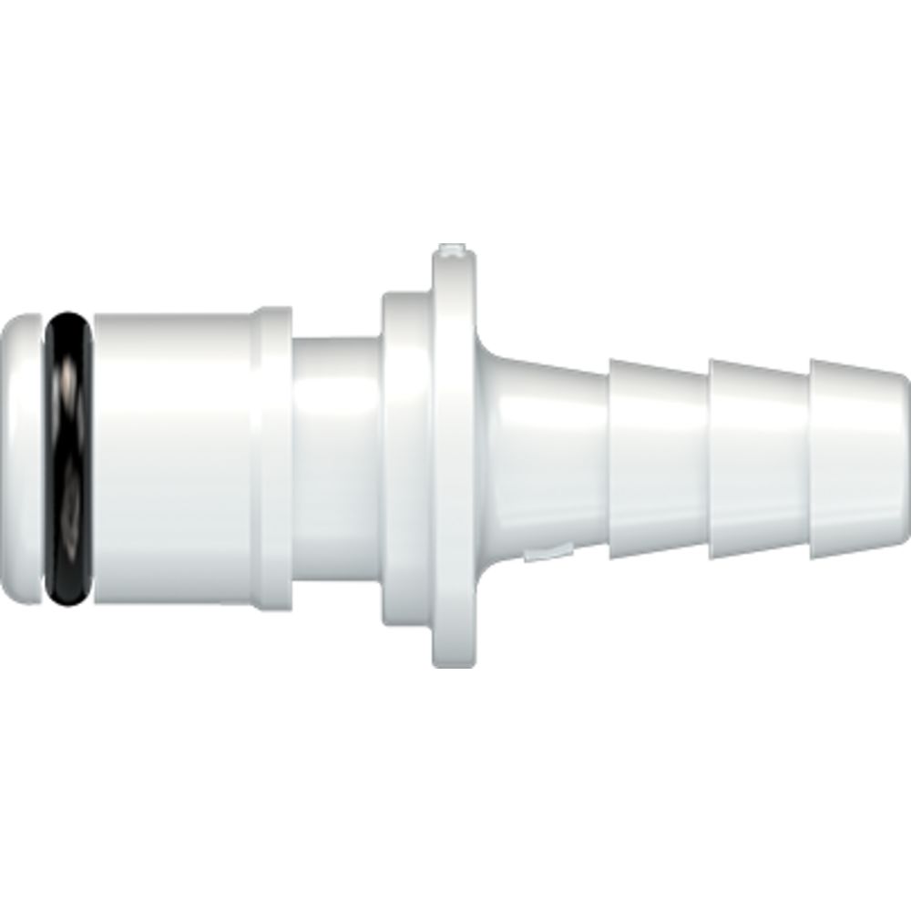 LinkTech 50AC Series Straight Male, Non-valved, 1/4" HB, Natural Acetal