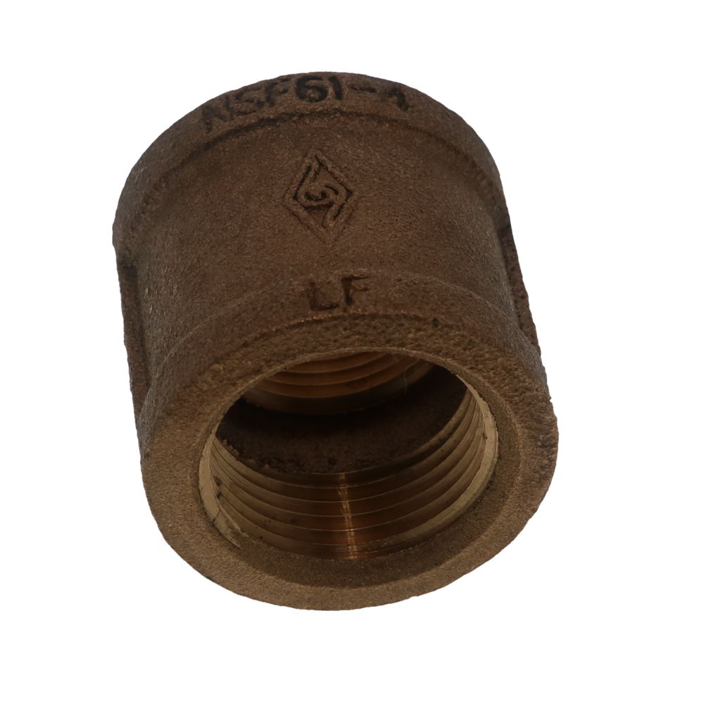 Threaded Bronze Coupling Lead-Free 1 FIPT x 1 FIPT