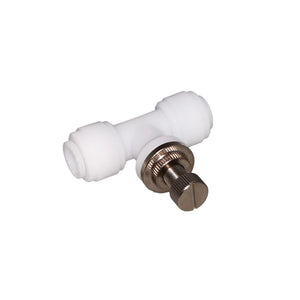 NeoFit - Acetal Natural White Flow Control Union Connector 1/4" tube
