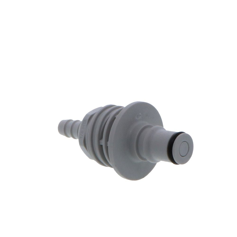 NS4D42004 Valved Panel Mount Hose Barb Coupling Insert 1/4 ID Barb