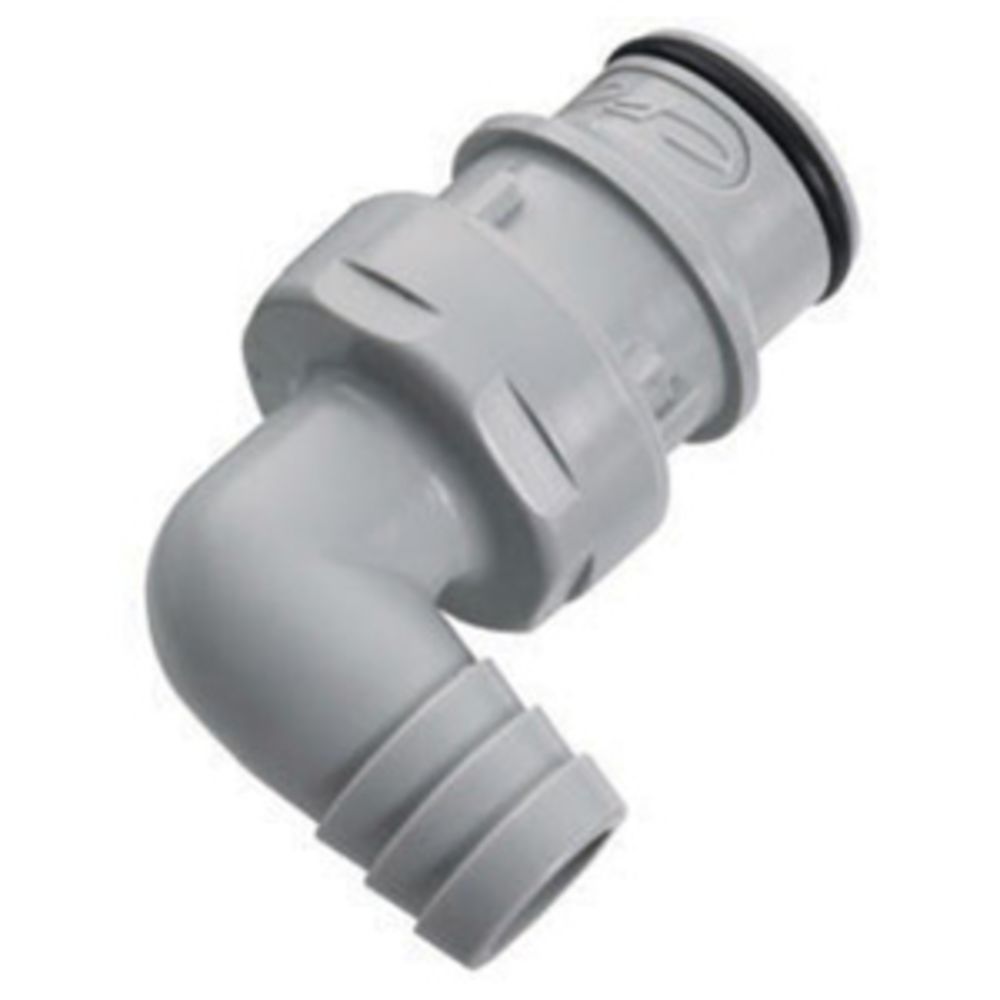 65400 NSF Non-Valved Elbow Hose Barb Coupling Insert 3/4 ID Barb
