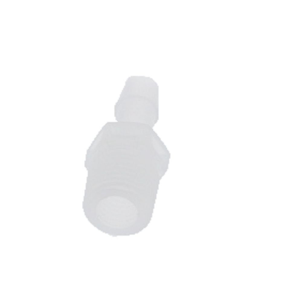FitQuik Polypropylene Thread to Tube Straight Fitting - 1/4 NPT to 1/4 ID Barb