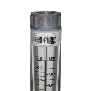 Neo-Pure Inline Flowmeter 0.1-1GPM 1/2" FNPT