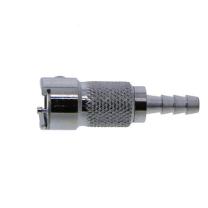 MCD1703V Valved In-Line Hose Barb Coupling Body 3/16" ID Barb FKM [Viton] O-rings