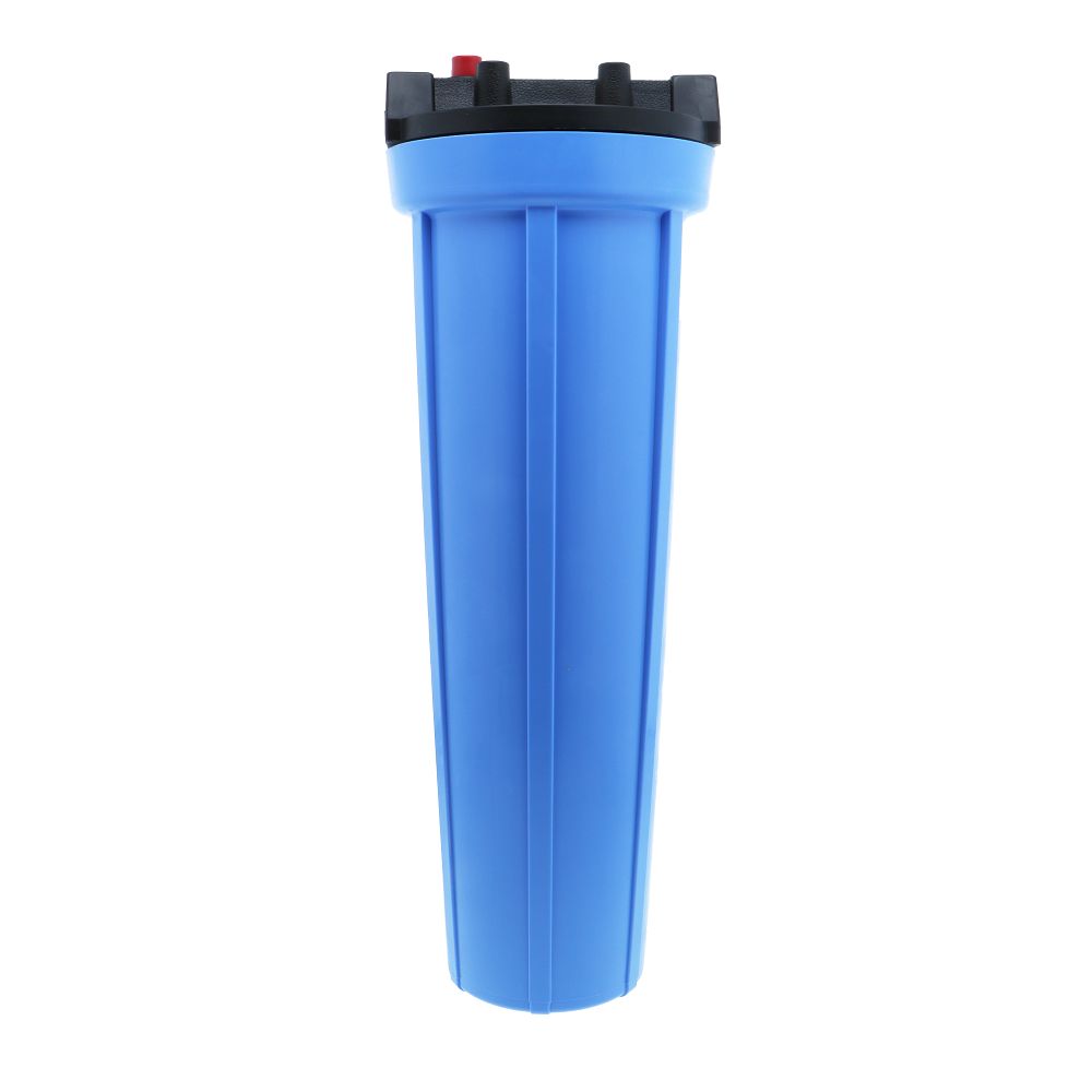 Pentek 20" Slim Line Water Filter Housing Black/Blue w/ PR - 1/2" FPT