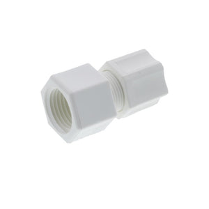JACO 25-8-8-P-PG Polypropylene Female Connector 1/2 OD Tube x 1/2 FPT