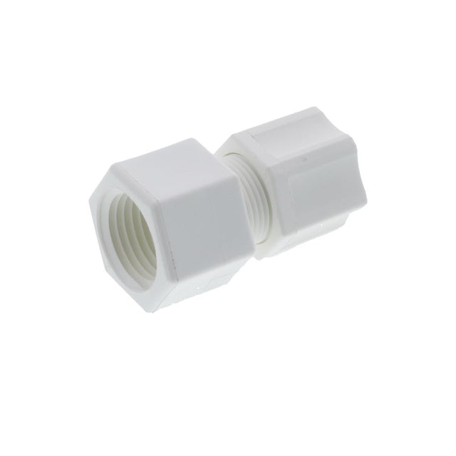 JACO 25-8-8-P-PG Polypropylene Female Connector 1/2 OD Tube x 1/2 FPT
