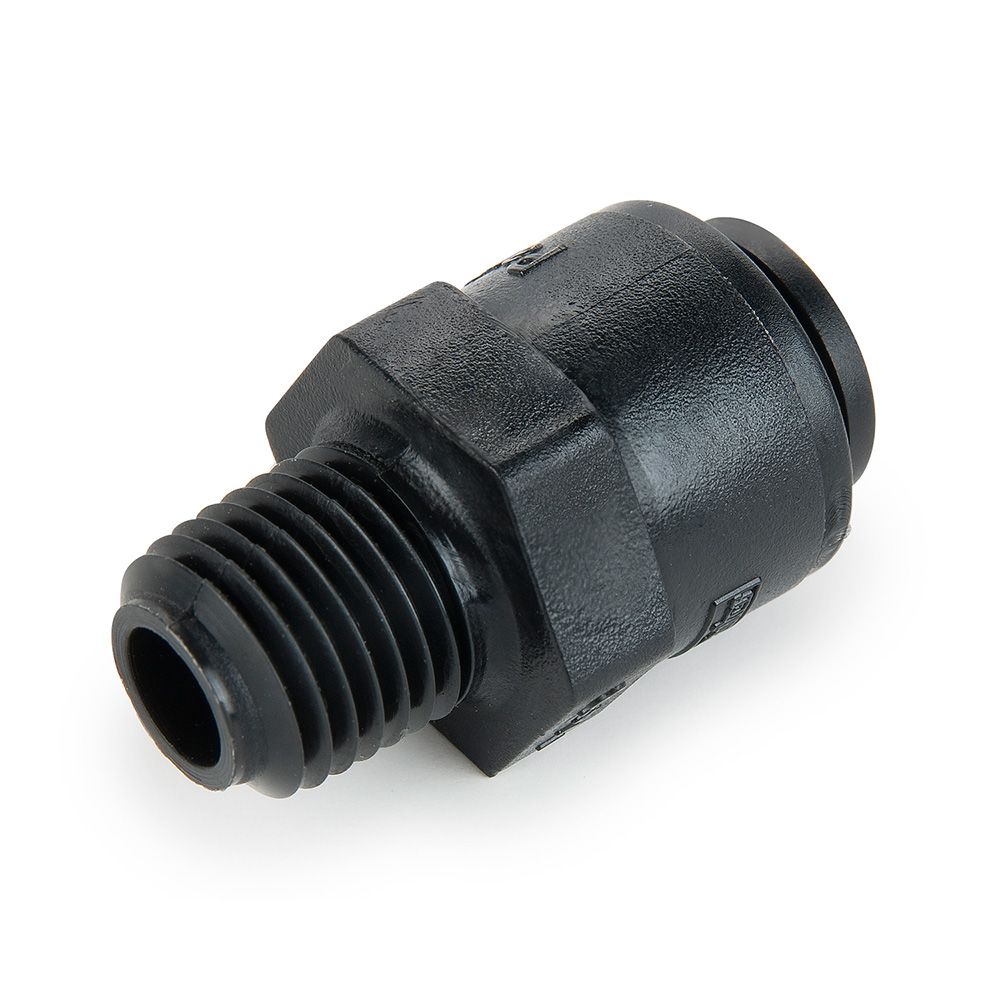 Kynar PVDF Check Valve 3/8 x 1/4 MNPT - 0.5 psi Crack Pressure