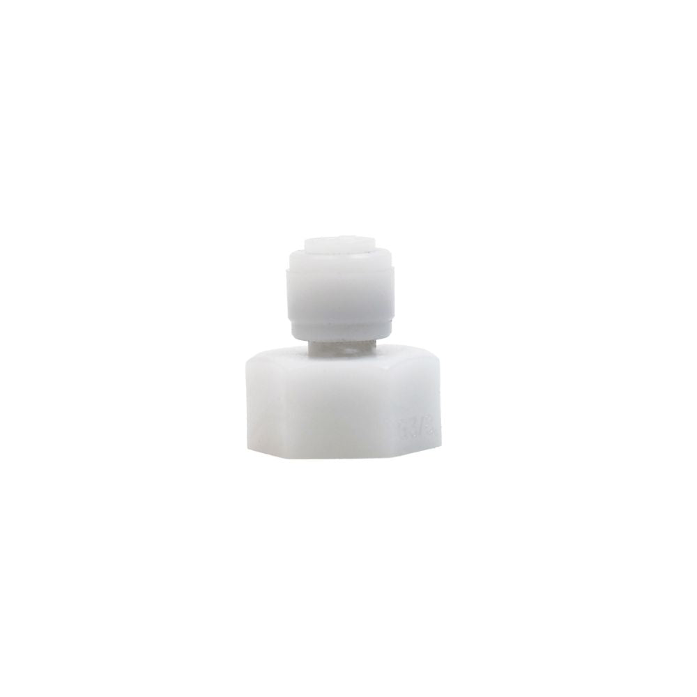 NeoFit - Acetal Natural White Female Adapter- UN V-Type- 3/8" tube OD x 5/8"-20UNF- V Type