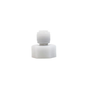 NeoFit - Acetal Natural White Female Adapter- V Type- 3/8" tube OD x 7/16-20UNF- V Type