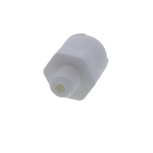 White DMfit Straight MNPT Male - 3/8 Push-In x 1/8 MNPT