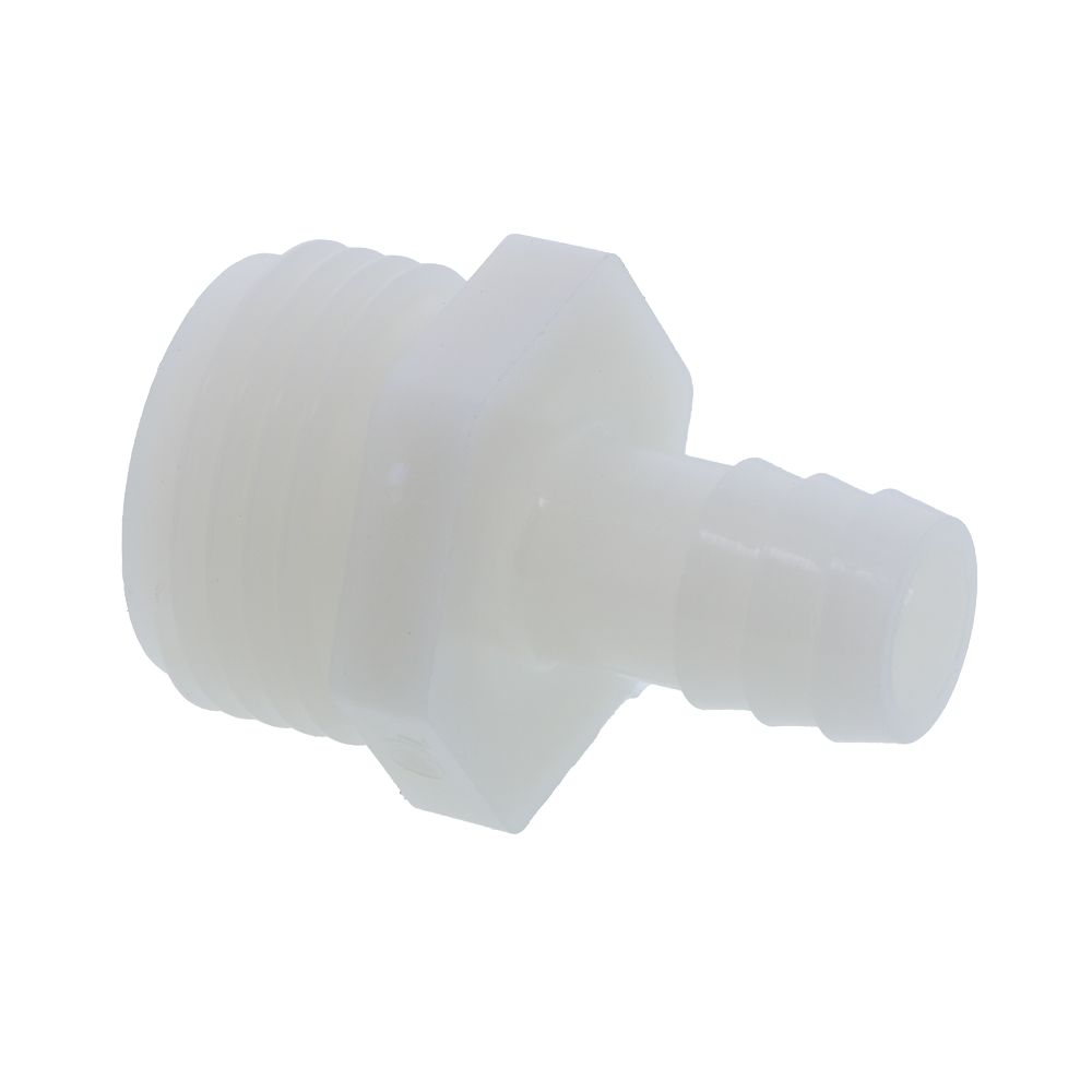 Male Garden Hose Barb Connector Nylon - 3/4 MGHT x 1/2 ID Barb