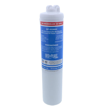 Oasis® Replacement 033664-001 Quick Change 50 GPD TF Membrane red [CV, no FC] by Neo-Pure