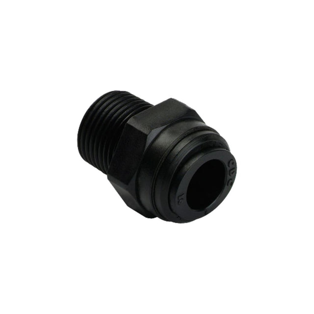 NeoFit - Acetal Natural Black Male Connector 1/4" tube x 1/8"NPTF