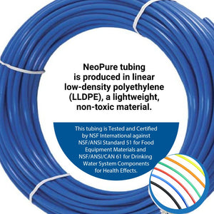 Yellow 1/2" OD LLDPE Polyethylene Tubing