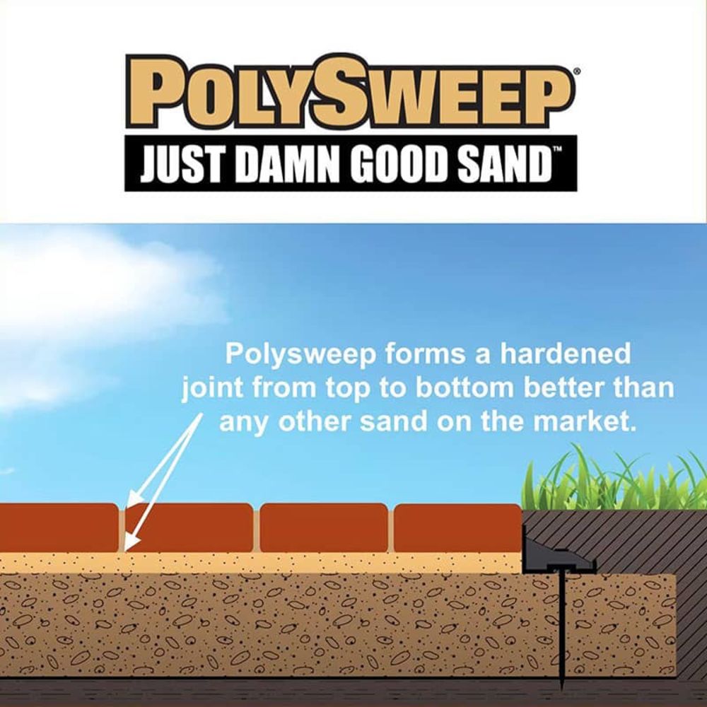 PolySweep Superior Strength Polymeric X-Treme Wide Sand [Joints up to 4”, 50 lb Bag] Black