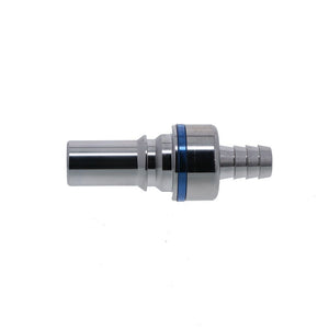 LQ6D22006BLU Valved In-Line Liquid Cooling Coupling Insert 3/8 ID Barb Cool Blue