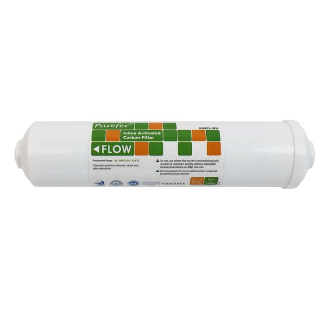 K33 11" Inline GAC Filter, White, 1000 Iodine Rating