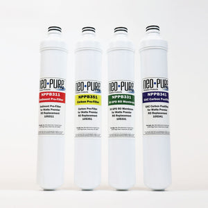 Neo-Pure RO Pure Plus VOC 4 Pack Filter Kit Replacement For Watts Premier 531160