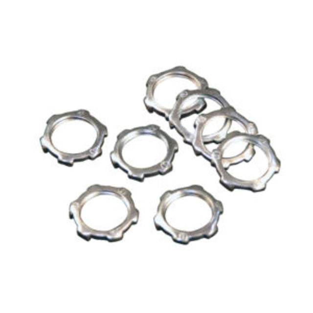 1/2" - 14 NPT Zinc - Electroplated Steel Locking Lock Nut
